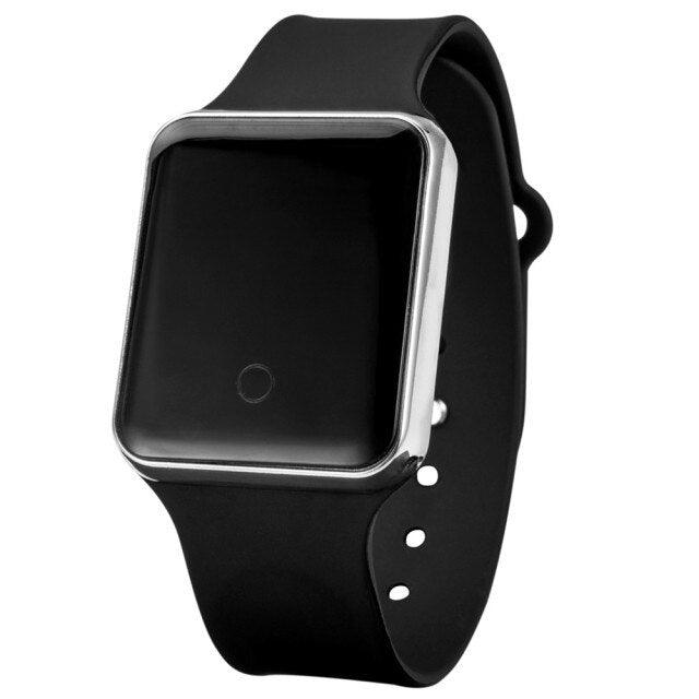Women Digital Watch Luxury LED Mens Sport Wristwatch Electronic Watches Silicone Bracelet Classic Square Face Unisex Women's Men's Digital Multifunction Outdoor Casual Watch Stevvex