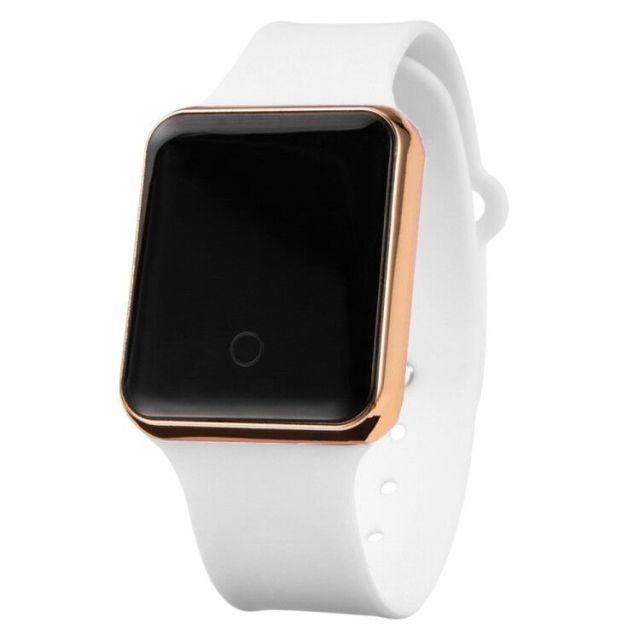 Women Digital Watch Luxury LED Mens Sport Wristwatch Electronic Watches Silicone Bracelet Classic Square Face Unisex Women's Men's Digital Multifunction Outdoor Casual Watch Stevvex
