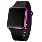 Women Digital Watch Luxury LED Mens Sport Wristwatch Electronic Watches Silicone Bracelet Classic Square Face Unisex Women's Men's Digital Multifunction Outdoor Casual Watch Stevvex