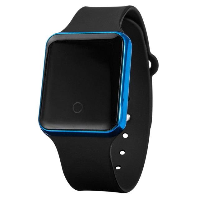 Women Digital Watch Luxury LED Mens Sport Wristwatch Electronic Watches Silicone Bracelet Classic Square Face Unisex Women's Men's Digital Multifunction Outdoor Casual Watch Stevvex