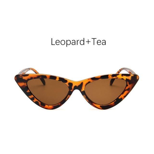 Women Elegant Black Summer Sunglasses Stylish New Popular Cat Eye Design Sunglasses For Woman New Small Eyewear Shades For Women Retro Summer Design Glasses Stevvex