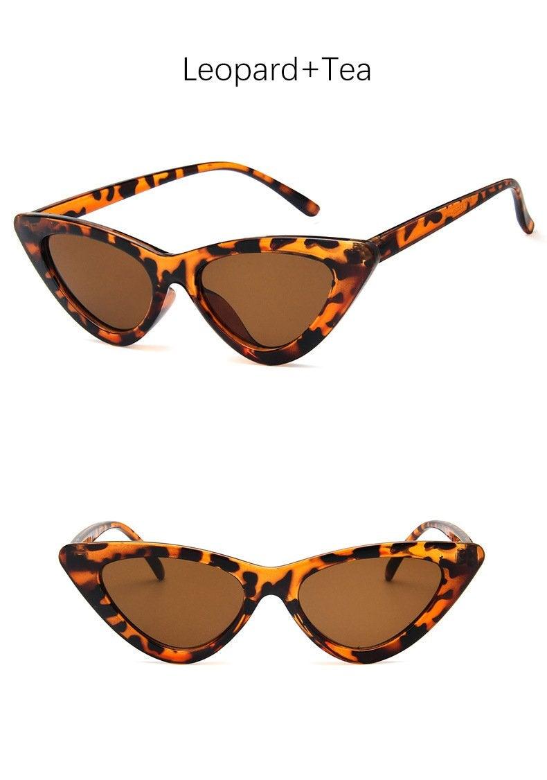 Women Elegant Black Summer Sunglasses Stylish New Popular Cat Eye Design Sunglasses For Woman New Small Eyewear Shades For Women Retro Summer Design Glasses Stevvex