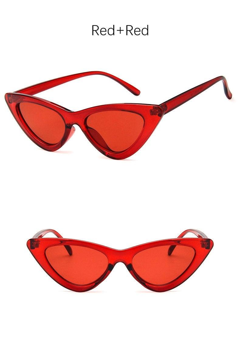 Women Elegant Black Summer Sunglasses Stylish New Popular Cat Eye Design Sunglasses For Woman New Small Eyewear Shades For Women Retro Summer Design Glasses Stevvex