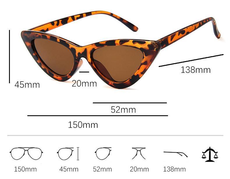 Women Elegant Black Summer Sunglasses Stylish New Popular Cat Eye Design Sunglasses For Woman New Small Eyewear Shades For Women Retro Summer Design Glasses Stevvex