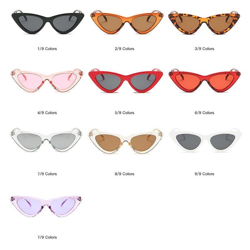 Women Elegant Black Summer Sunglasses Stylish New Popular Cat Eye Design Sunglasses For Woman New Small Eyewear Shades For Women Retro Summer Design Glasses Stevvex