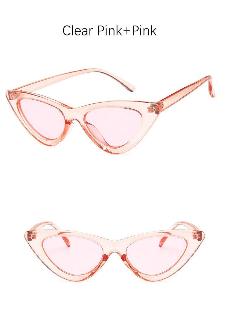 Women Elegant Black Summer Sunglasses Stylish New Popular Cat Eye Design Sunglasses For Woman New Small Eyewear Shades For Women Retro Summer Design Glasses Stevvex