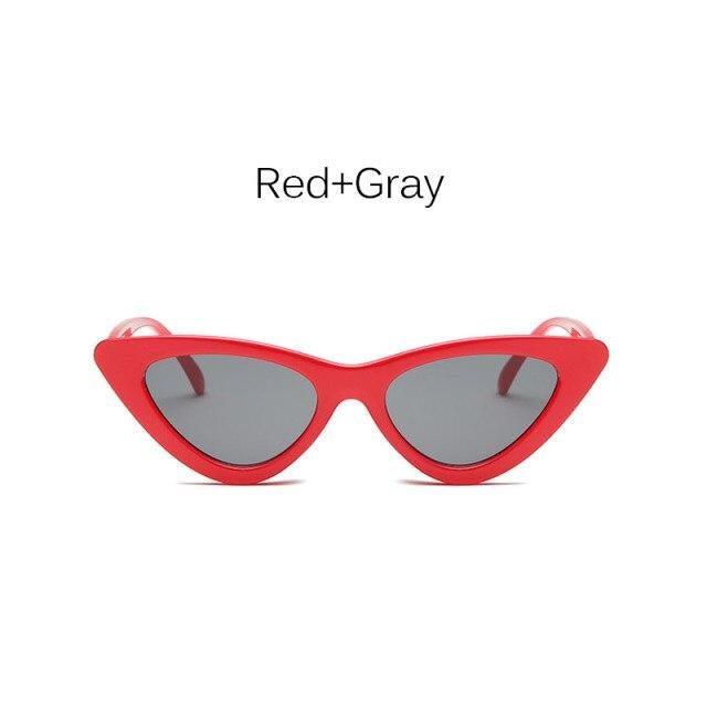Women Elegant Black Summer Sunglasses Stylish New Popular Cat Eye Design Sunglasses For Woman New Small Eyewear Shades For Women Retro Summer Design Glasses Stevvex