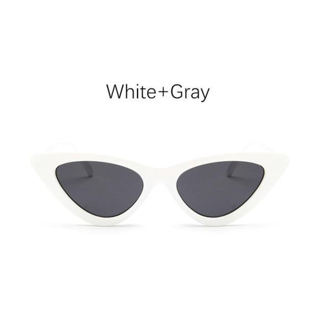 Women Elegant Black Summer Sunglasses Stylish New Popular Cat Eye Design Sunglasses For Woman New Small Eyewear Shades For Women Retro Summer Design Glasses Stevvex
