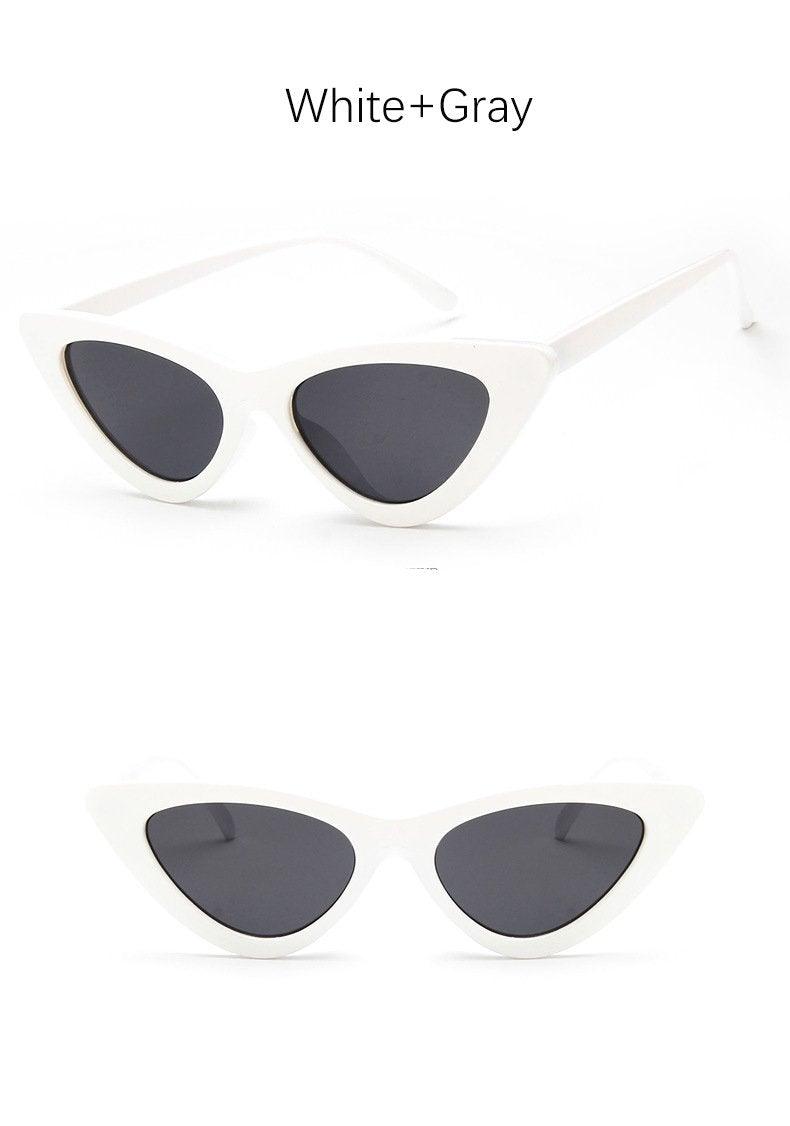 Women Elegant Black Summer Sunglasses Stylish New Popular Cat Eye Design Sunglasses For Woman New Small Eyewear Shades For Women Retro Summer Design Glasses Stevvex