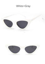Women Elegant Black Summer Sunglasses Stylish New Popular Cat Eye Design Sunglasses For Woman New Small Eyewear Shades For Women Retro Summer Design Glasses Stevvex