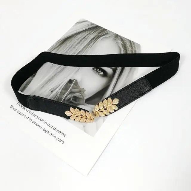 Women Elegant Elastic Stretch Wide Dress Belt  Big Chain Waistbands For Women Luxury Party Belts For Dresses Stevvex