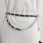 Women Elegant Elastic Stretch Wide Dress Belt  Big Chain Waistbands For Women Luxury Party Belts For Dresses Stevvex