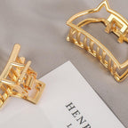 Women Fashion Hair Claw Korean Minimalist Style Geometric Metal Catch Clip Chic Barrettes Headwear High Quality Gorgeous Hair Accessories For Women Stevvex