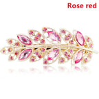 Women Fashion Rhinestone Horsetail Hairpin Spring Clip Ladies Luxury Jewelry Crystal Side Clip Gorgeous Ponytail Holder Hair Accessories For Women Stevvex