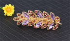 Women Fashion Rhinestone Horsetail Hairpin Spring Clip Ladies Luxury Jewelry Crystal Side Clip Gorgeous Ponytail Holder Hair Accessories For Women Stevvex