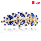 Women Fashion Rhinestone Horsetail Hairpin Spring Clip Ladies Luxury Jewelry Crystal Side Clip Gorgeous Ponytail Holder Hair Accessories For Women Stevvex