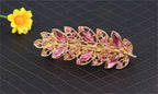 Women Fashion Rhinestone Horsetail Hairpin Spring Clip Ladies Luxury Jewelry Crystal Side Clip Gorgeous Ponytail Holder Hair Accessories For Women Stevvex