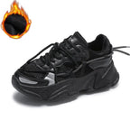 Women Fashion Sneakers Casual Leather Sports Shoes Sneakers Comfortable Walking Footwear Fashion New Lightweight Casual Thick Sneakers Stevvex