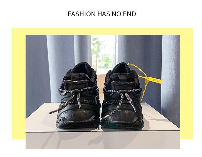 Women Fashion Sneakers Casual Leather Sports Shoes Sneakers Comfortable Walking Footwear Fashion New Lightweight Casual Thick Sneakers Stevvex
