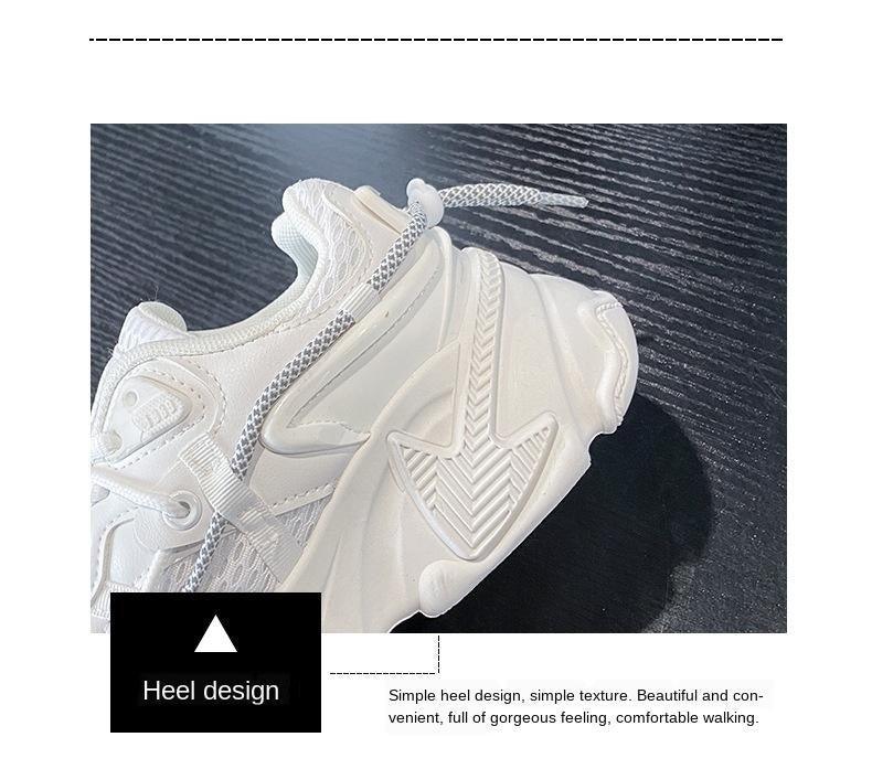 Women Fashion Sneakers Casual Leather Sports Shoes Sneakers Comfortable Walking Footwear Fashion New Lightweight Casual Thick Sneakers Stevvex