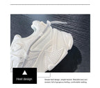 Women Fashion Sneakers Casual Leather Sports Shoes Sneakers Comfortable Walking Footwear Fashion New Lightweight Casual Thick Sneakers Stevvex