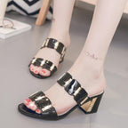 Women Fashion Spring Summer High Heel Sandals Comfortable Sandals Open Toe Tie Up Ankle Wrap Flat Sandals For Women Cute Slip On Dressy Casual Summer Sandals Stevvex