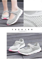Women Flat Casual Fashion Breathable Mesh Tenis Shoes Women Summer Flat Soft Fashion Lightweight Slip-On Super Light Women Shoes