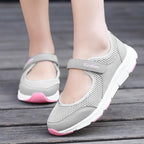 Women Flat Casual Fashion Breathable Mesh Tenis Shoes Women Summer Flat Soft Fashion Lightweight Slip-On Super Light Women Shoes