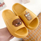 Women Flip Flops Indoor Soft Non Slip Slippers Summer Fashion New Flat Beach Casual Cats Dogs Shoes Open Toe Soft Slippers Soft Shower Bath Pool Gym House Slipper Stevvex