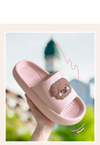 Women Flip Flops Indoor Soft Non Slip Slippers Summer Fashion New Flat Beach Casual Cats Dogs Shoes Open Toe Soft Slippers Soft Shower Bath Pool Gym House Slipper Stevvex