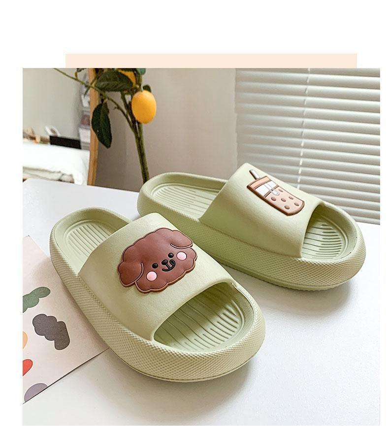 Women Flip Flops Indoor Soft Non Slip Slippers Summer Fashion New Flat Beach Casual Cats Dogs Shoes Open Toe Soft Slippers Soft Shower Bath Pool Gym House Slipper Stevvex