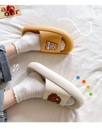 Women Flip Flops Indoor Soft Non Slip Slippers Summer Fashion New Flat Beach Casual Cats Dogs Shoes Open Toe Soft Slippers Soft Shower Bath Pool Gym House Slipper Stevvex