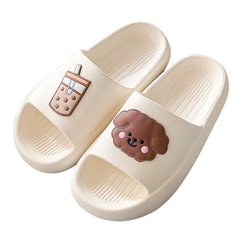 Women Flip Flops Indoor Soft Non Slip Slippers Summer Fashion New Flat Beach Casual Cats Dogs Shoes Open Toe Soft Slippers Soft Shower Bath Pool Gym House Slipper Stevvex