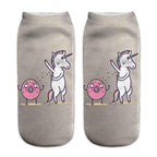 Women Funny Cute 3D Print Foods White Nutella Character Socks Unisex Happy Breathable Cotton Cartoon Donuts Biscuit Dessert Gift Socks For Men And Women Stevvex
