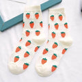 Women Funny Socks Spring Autumn Cartoon Socks Avocado Lemon Watermelon Peach Strawberry Banana Casual Socks Combed Out Of Cotton Soft Socks For Men And Women Stevvex