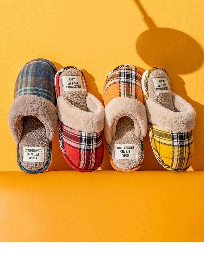 Women Fur Slippers Winter Warm Shoes Suede Plush House Indoor Outdoor Men Couples Cotton Cozy Comfy Faux Fur Slip-On Women House Shoes Memory Foam Suede Fluffy Comfort Plush Anti-Slip Slippers Stevvex