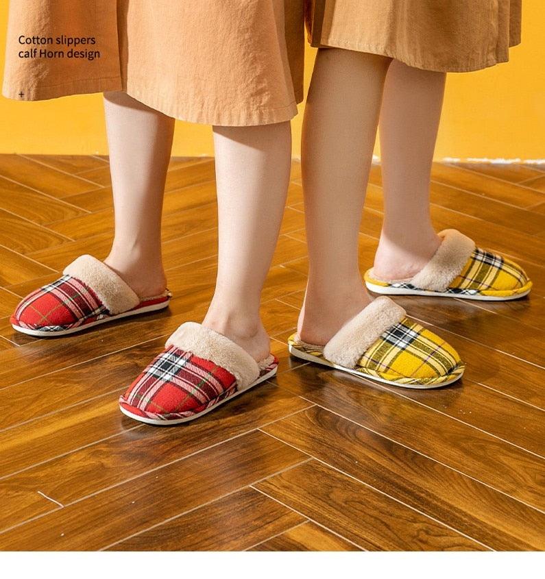 Women Fur Slippers Winter Warm Shoes Suede Plush House Indoor Outdoor Men Couples Cotton Cozy Comfy Faux Fur Slip-On Women House Shoes Memory Foam Suede Fluffy Comfort Plush Anti-Slip Slippers Stevvex