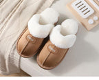 Women Fur Slippers Winter Warm Shoes Suede Plush House Indoor Outdoor Men Couples Cotton Cozy Comfy Faux Fur Slip-On Women House Shoes Memory Foam Suede Fluffy Comfort Plush Anti-Slip Slippers Stevvex