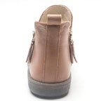 Women Genuine Leather Ankle Boots Warm Fur Waterproof Slip On Super Comfortable Booties Autumn Winter Shoes Keep Warm Anti-Slip Soft Sole Warm Fur Lined Winter Ankle Booties Stevvex