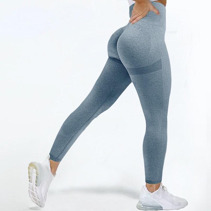 Women High Waist Leggings Female Gym Workout Legging Seamless Leggings Women Push Up Sport Girls Tight Bottom Lift Leggings Yoga Pants Fitness Fashion Push Up Seamless Leggings Breathable Workout Pants Stevvex