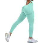 Women High Waist Leggings Female Gym Workout Legging Seamless Leggings Women Push Up Sport Girls Tight Bottom Lift Leggings Yoga Pants Fitness Fashion Push Up Seamless Leggings Breathable Workout Pants Stevvex