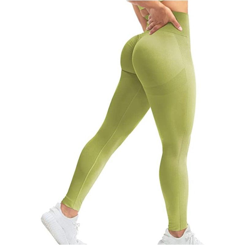 Women High Waist Leggings Female Gym Workout Legging Seamless Leggings Women Push Up Sport Girls Tight Bottom Lift Leggings Yoga Pants Fitness Fashion Push Up Seamless Leggings Breathable Workout Pants Stevvex