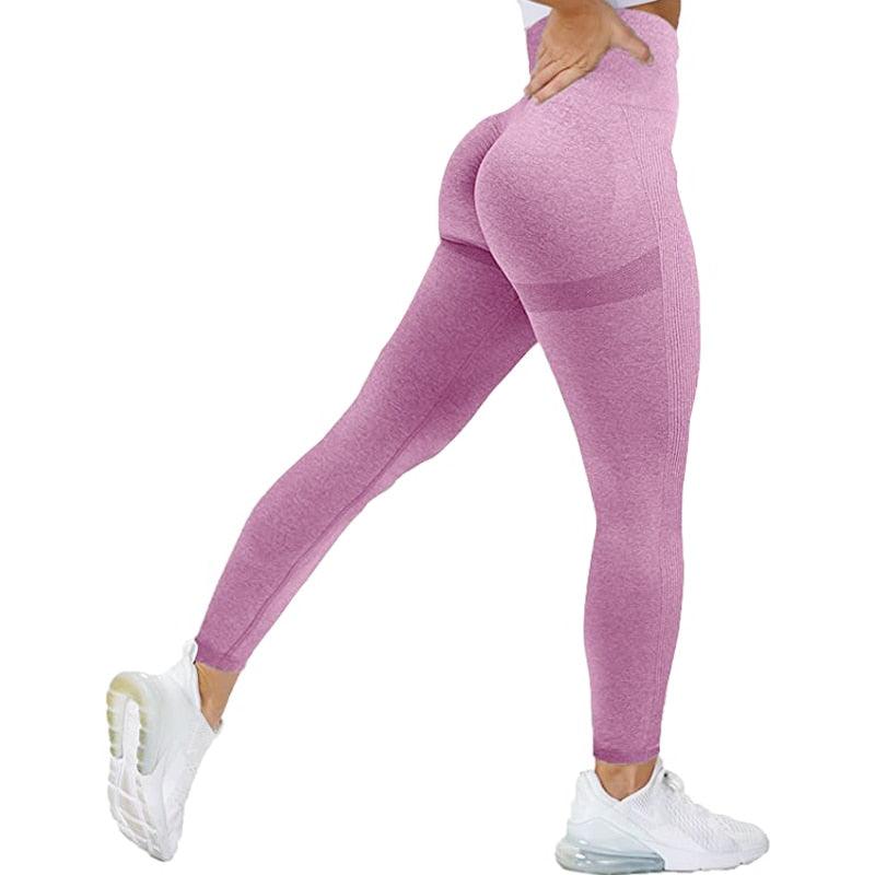 Women High Waist Leggings Female Gym Workout Legging Seamless Leggings Women Push Up Sport Girls Tight Bottom Lift Leggings Yoga Pants Fitness Fashion Push Up Seamless Leggings Breathable Workout Pants Stevvex