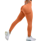 Women High Waist Leggings Female Gym Workout Legging Seamless Leggings Women Push Up Sport Girls Tight Bottom Lift Leggings Yoga Pants Fitness Fashion Push Up Seamless Leggings Breathable Workout Pants Stevvex