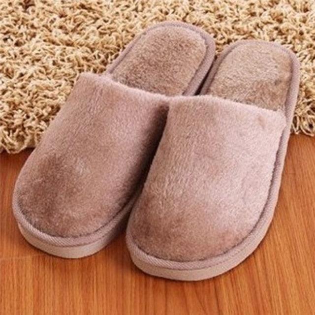 Women Home Slippers Autumn Winter Warm Furry Plush Shoes Indoor Bedroom Light EVA Couple Cotton Slipper House Memory Foam Slippers Furry Faux Fur Lined Bedroom Shoes Stevvex