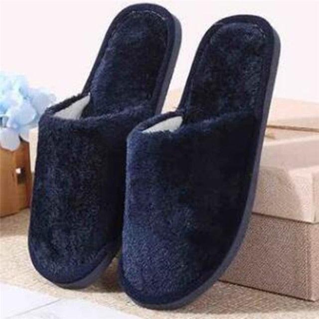 Women Home Slippers Autumn Winter Warm Furry Plush Shoes Indoor Bedroom Light EVA Couple Cotton Slipper House Memory Foam Slippers Furry Faux Fur Lined Bedroom Shoes Stevvex