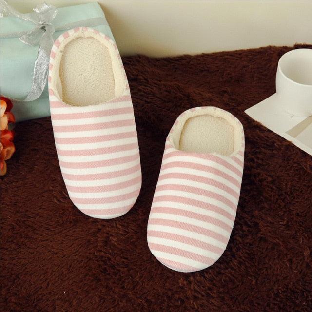Women Indoor Slippers Warm Plush Home Slipper Autumn Winter Woman House Flat Floor Soft Slipper Silent Slides Plush Fleece Insole Fluffy Slippers For Indoor Home Bedroom Stevvex