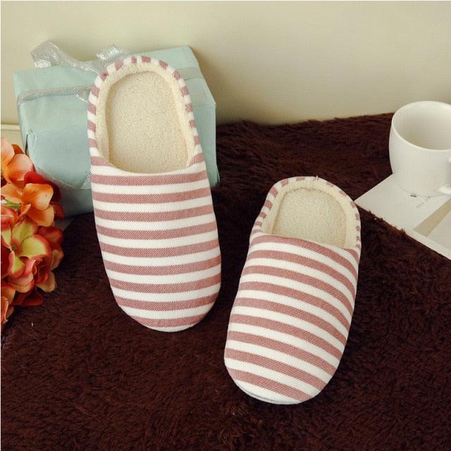 Women Indoor Slippers Warm Plush Home Slipper Autumn Winter Woman House Flat Floor Soft Slipper Silent Slides Plush Fleece Insole Fluffy Slippers For Indoor Home Bedroom Stevvex