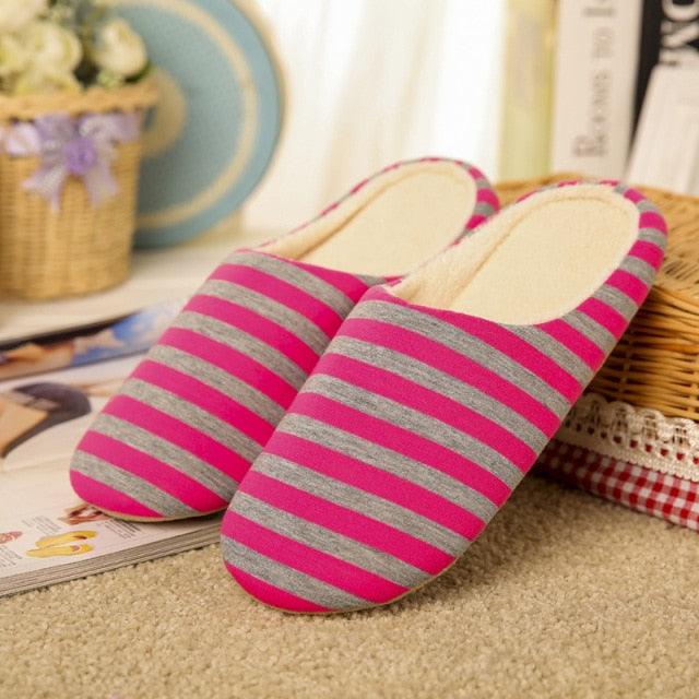 Women Indoor Slippers Warm Plush Home Slipper Autumn Winter Woman House Flat Floor Soft Slipper Silent Slides Plush Fleece Insole Fluffy Slippers For Indoor Home Bedroom Stevvex