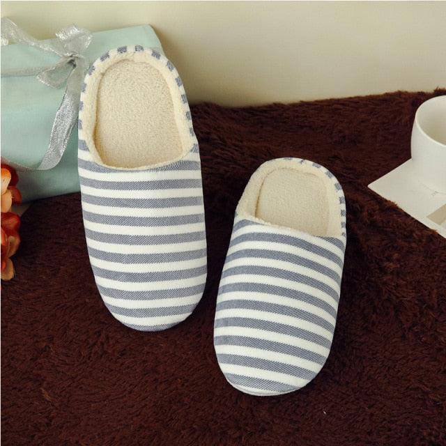 Women Indoor Slippers Warm Plush Home Slipper Autumn Winter Woman House Flat Floor Soft Slipper Silent Slides Plush Fleece Insole Fluffy Slippers For Indoor Home Bedroom Stevvex